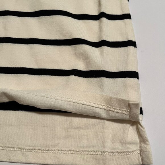 Talbots NWT Bejeweled 100% Cotton Tee 3/4 Sleeve Ivory/Black Size 1X (14W -16W) - Picture 6 of 9